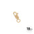 MOSQUETÓN RECTO 10.0MM - ORO 18K