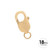 MOSQUETÓN RECTO 18.0MM - ORO 18K
