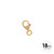 MOSQUETÓN PERA 9.0MM - ORO 18K