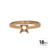 SOLITARIO 1P 0.50 DE 4 GRAPAS- ORO 18K