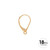 GANCHO DE PENDIENTE 16 Ø - ORO 18K