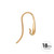 GANCHO PENDIENTE LÁGRIMA 25.0MM - ORO 18K