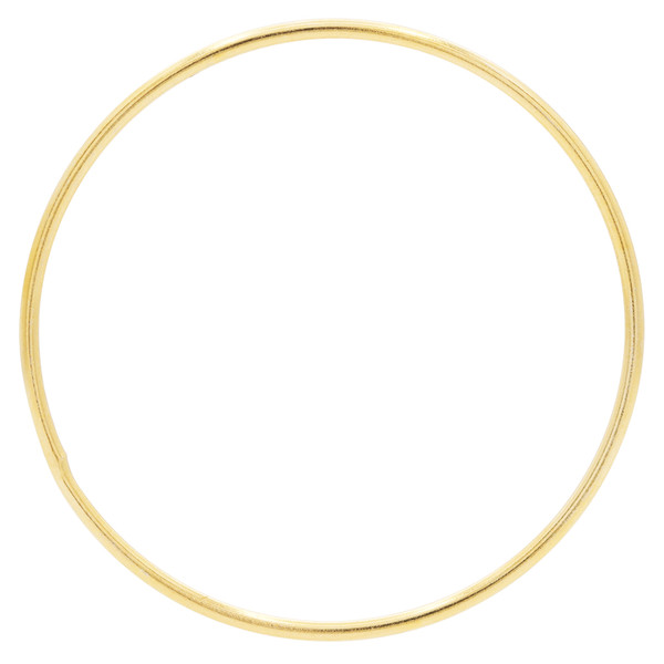 Anilla Soldada de Plata bañada en Oro Amarillo de 30.0 MM de Diámetro Exterior + Hilo de 1.0 MM