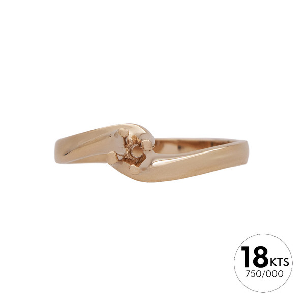 SOLITARIO 1P 0.07 DE 4 GARRAS - ORO 18K