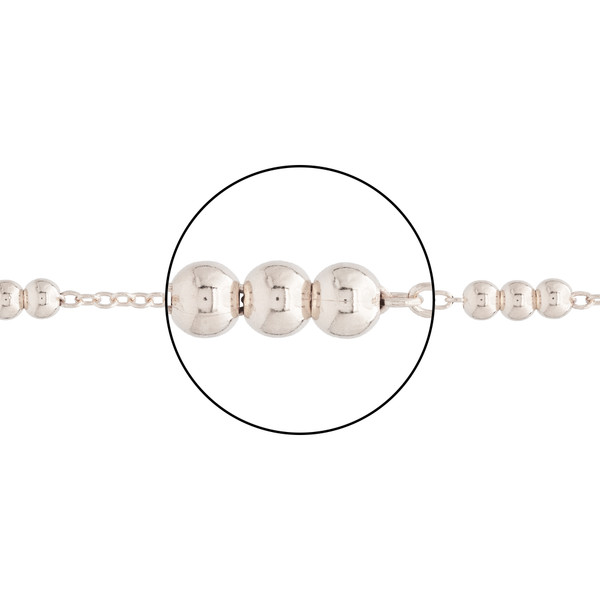PULSERA FORZADA +3 BOLAS INTERCALADAS