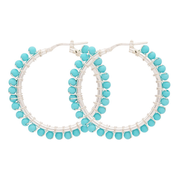 PAR CRIOLLA 40MM CON PIEDRAS AZULES 3.30