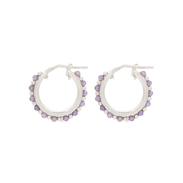 PAR CRIOLLA 23MM CON PIEDRAS LILAS 2.50