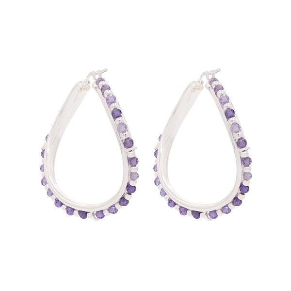 PAR CRIOLLA 38MM CON PIEDRAS LILAS 2.50