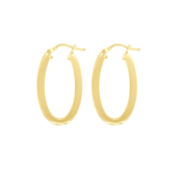 PAR CRIOLLA OVALADA 30X19MM +TUBO 3X3 DORADA