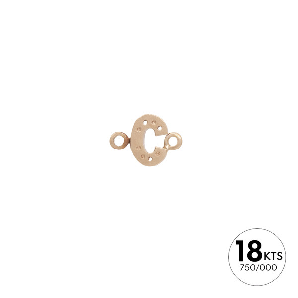 Montura LETRA "C" 9P 0.005 - ORO 18K