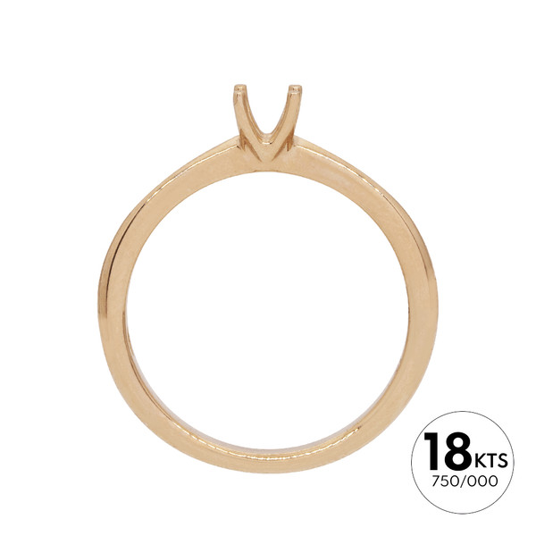 SOLITARIO 1P 0.20 DE 4 GRAPAS - ORO 18K