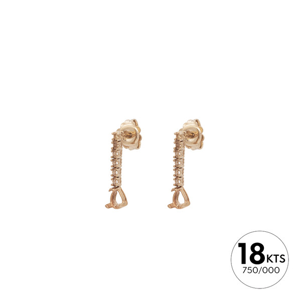 PAR PENDIENTES 12P 0.02 +LÁGRIMA 2P 5X3.50 - ORO 18K