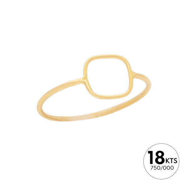 ANILLO FILIGRANA DE FORMA RECTANGULAR 7.80X8.50 - ORO 18K