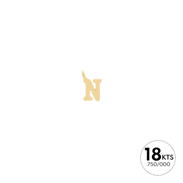 LETRA "N" - ORO 18K