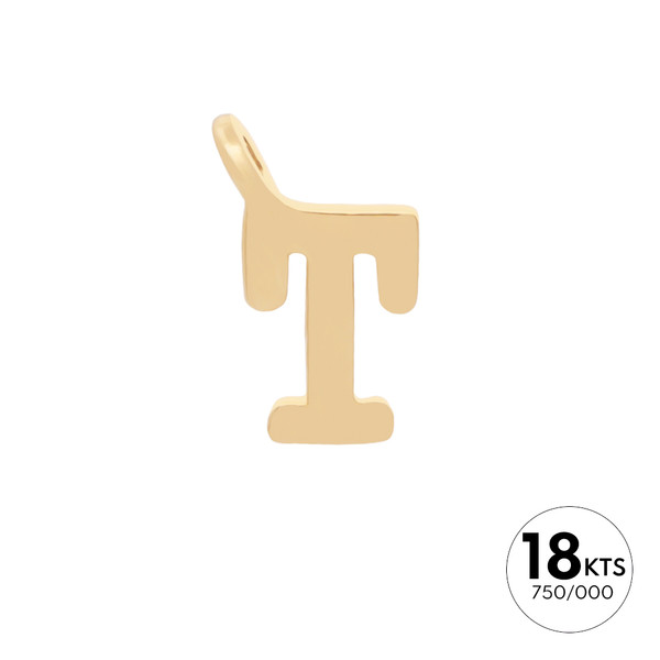 LETRA "T" - ORO 18K