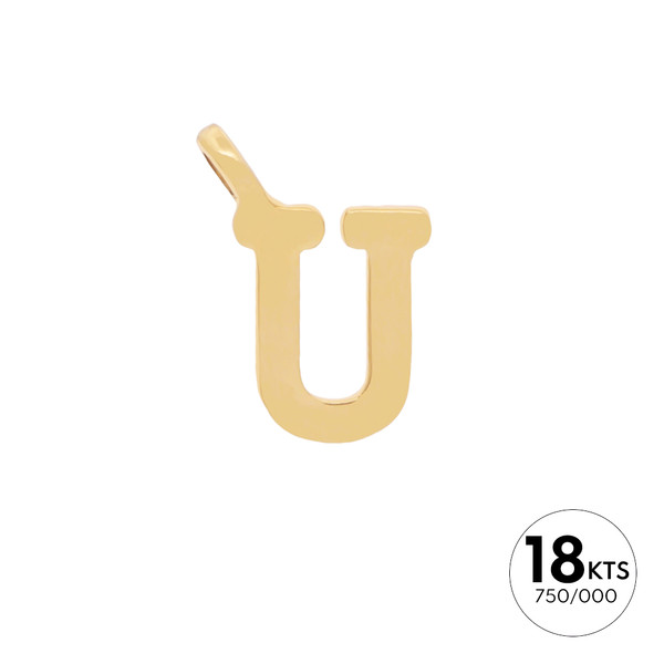 LETRA "U" - ORO 18K
