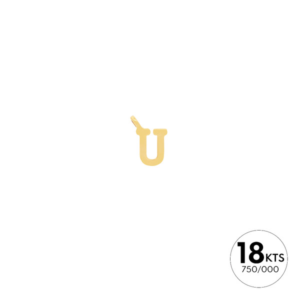 LETRA "U" - ORO 18K
