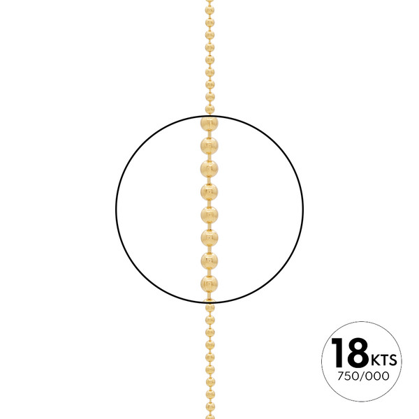 DE BOLAS 016 A METROS - ORO 18K