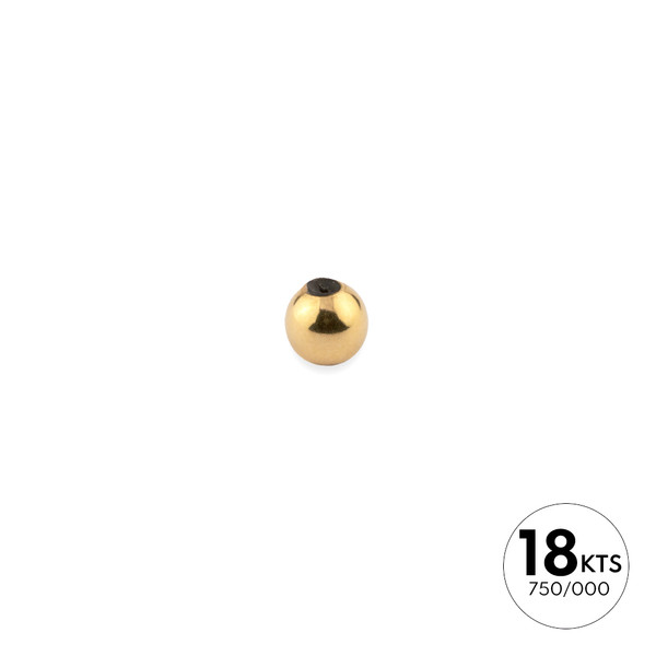 BOLA 5.0MM LISA SILICONA - ORO 18K