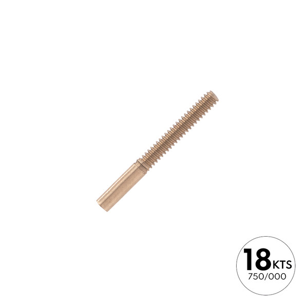 PERNO PARA ROSCA 10.0MM +HILO 1.10 - ORO 18K