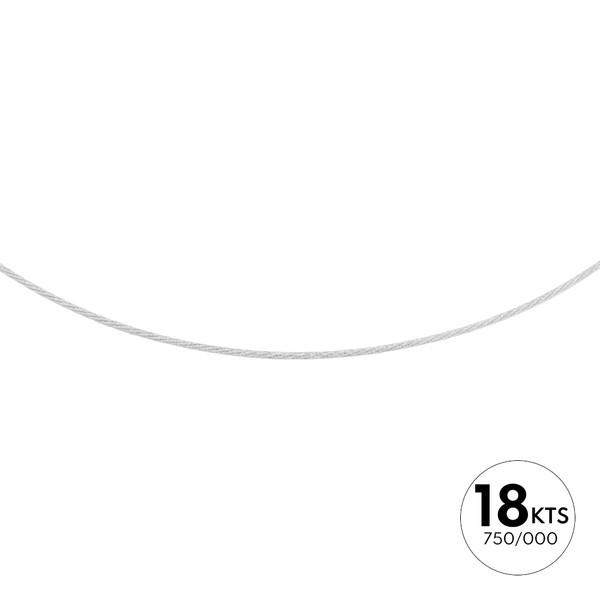 CABLE DIAMANTADO TRENZADO 1.0MM - ORO 18K