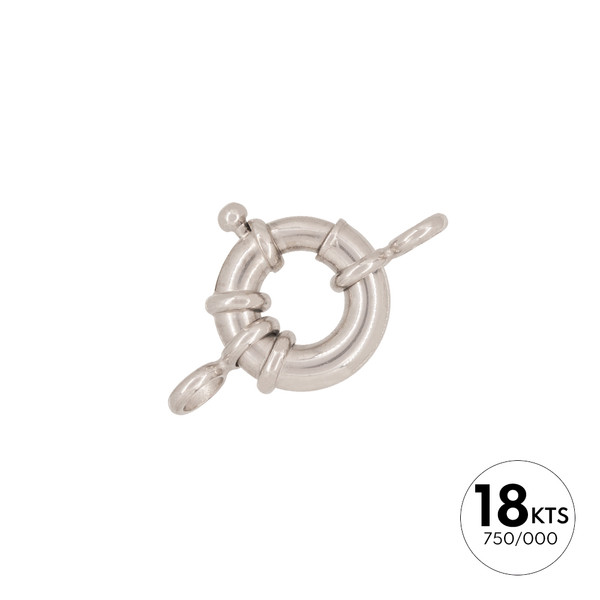 REASA MARINERA 10.0 MM +ANILLA CON INTEIROR 3.0 X 4.35 MM - 18 KT