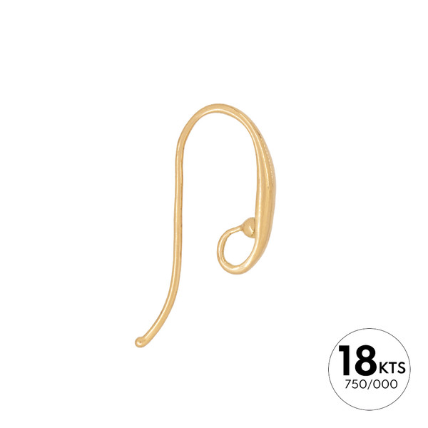 GANCHO DE PENDIENTE LÁGRIMA 23.0MM - ORO 18K