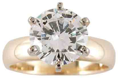 2 Carat Round Cubic Zirconia