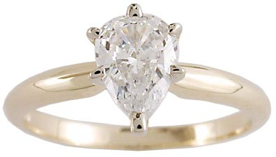 .75ct Pear CZ Solitaire