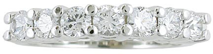 Seven .10ct Cubic Zirconias