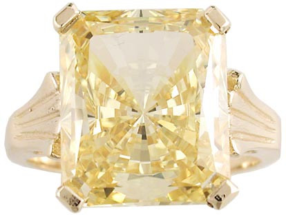 Stunning Fancy Yellow Cubic Zirconia of the Highest Quality
