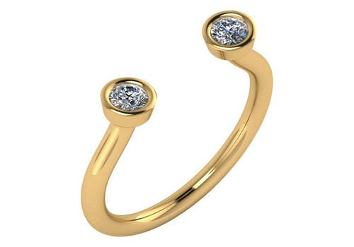 Bezel Set Cubic Zirconia