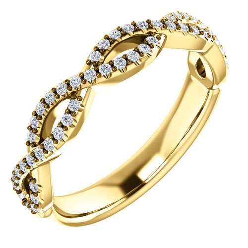 Highest Quality Cubic Zirconia Stackable Band