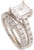 1.50 Carat Emerald Cut CZ Wedding Set