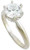 1 Carat Special Cut Round CZ Solitaire Engagement Ring