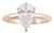 1 Carat Pear Cubic Zirconia Solitaire