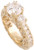 1 Carat Round CZ Estate Style Wedding Set