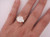 Cushion Cut Setting With .33Ct Trapezoid Set On Each Side