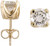 Solid 14 Karat Yellow Gold Setting 2.00Ct TCW Round Solstice Earrings