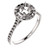 Customizable 14 Karat White Gold Engagement Ring
