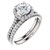 1 Carat Round Halo Engagement Ring