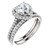 1 Carat Heart Halo Engagement Ring