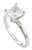 1 Carat Princess Cut CZ Solitaire Engagement Ring