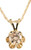 Highest Quality .65Ct Champagne Round CZ Buttercup Pendant