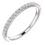 Stackable Wedding Band in Solid 14 Karat White Gold