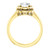 Solid 14 Karat Yellow Gold Cubic Zirconia Wedding Set