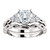 1 Carat Round Cubic Zirconia Engagement Ring