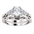 1.00CT Oval 14Kt White Gold Infinity Bridal Set