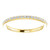 Solid 14 Karat Yellow Gold Half Eternity Wedding Band