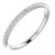 Stunning 14 Karat White Gold Half Eternity Wedding Band